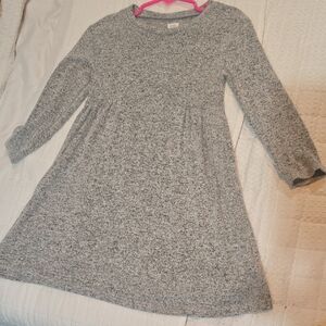GAP Gray A-Line Crew Neck Dress